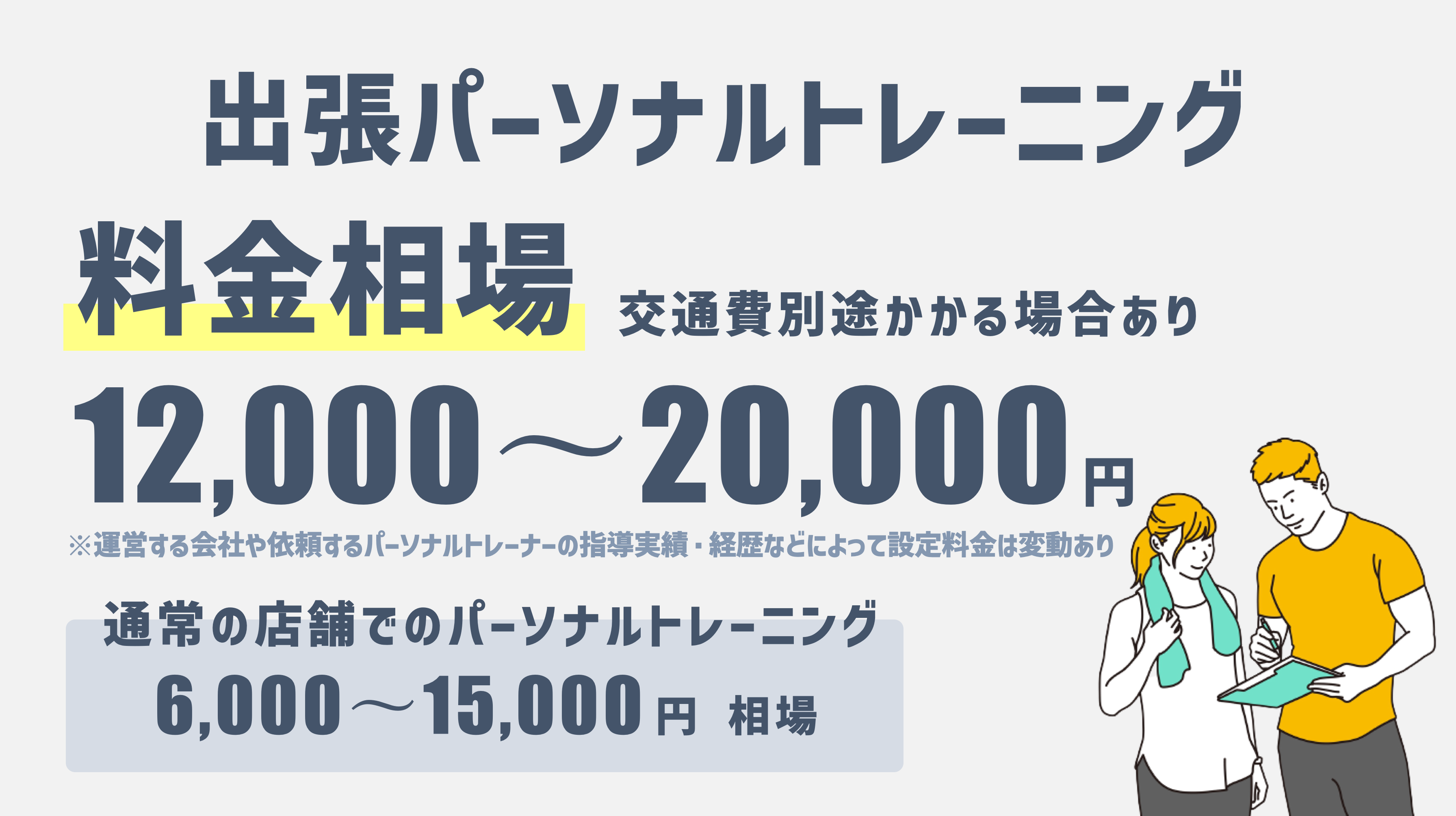 出張パーソナルトレーニングの料金相場 コスパが良い理由とは トレコン Torecon 筋トレとコンディショニングを日常に